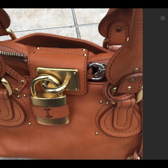 Besso caramel leather paddington lock bag - Picture 4 of 13